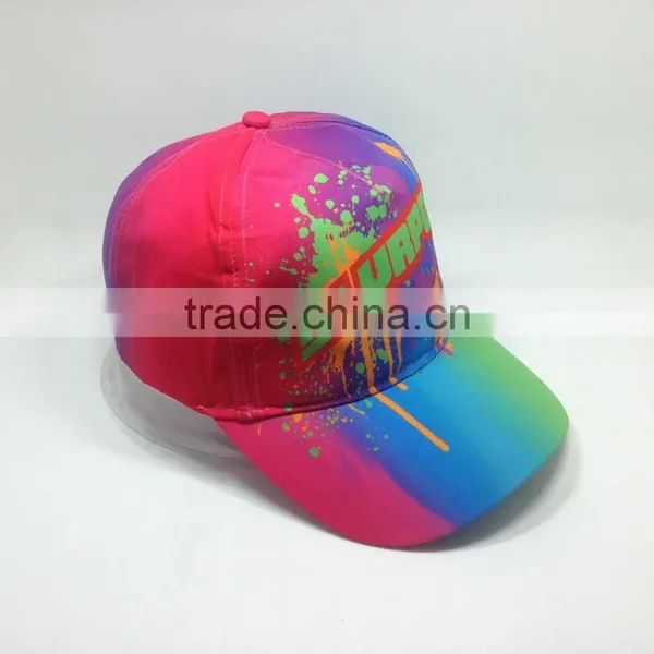 High Quality Baseball Cap With Graffiti Printing And Mulit Color Dad Cap photo-3
