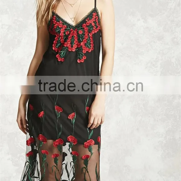China Wholesale Fashion OEM Dresses Women Summer Women Mesh Dress photo-4