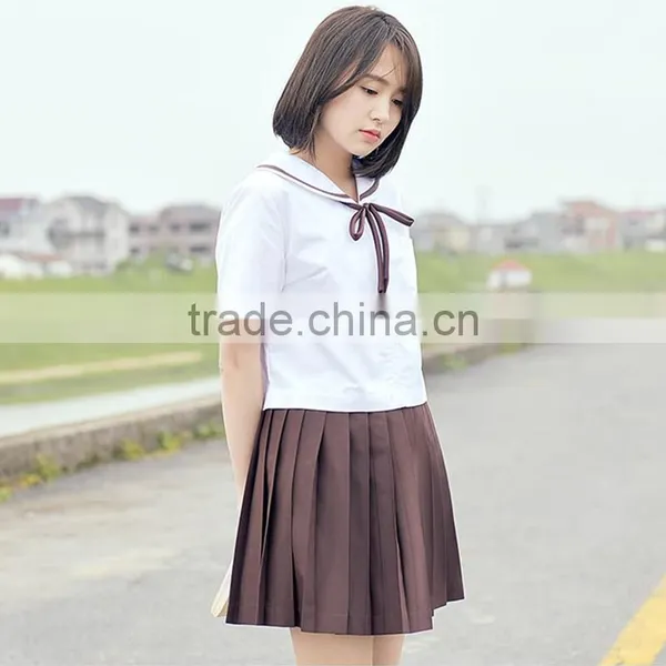 Custom Sailor School Uniform Shirt And Skirt photo-5