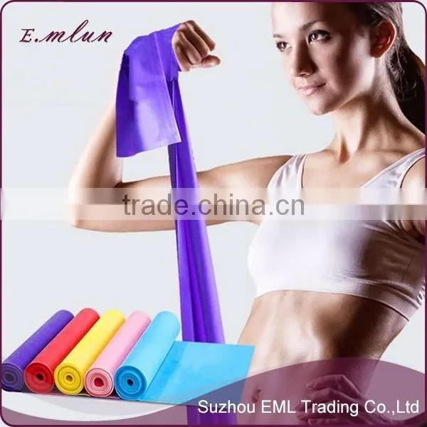 China Supplier Colorful Cheap Exercise Bands Resistance Band Logo Printing