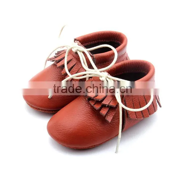 2017 Wholesale Genuine Leather Latest Leather Baby Baba Kids Shoes photo-2