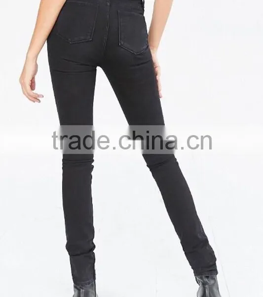 Runwaylover Wholesale Factory Price Jeans High Waist Cotton Fabric Women Skinny Denim Jeans photo-6