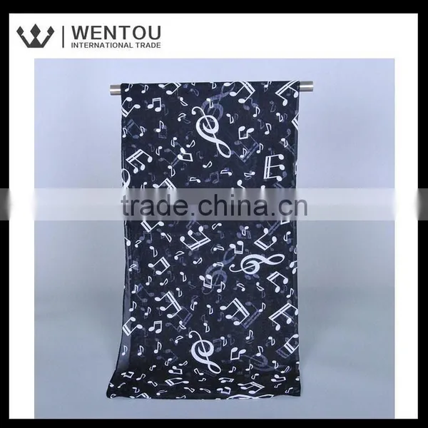 Wholesale Fashionable Music Notes Printed Scarf photo-4