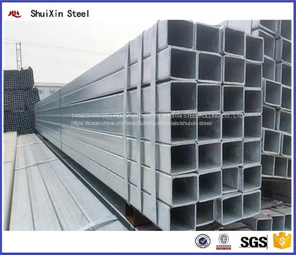 Best Quality Construction Galvanized Square ASTM Q195 Steel Tube From Mill photo-5