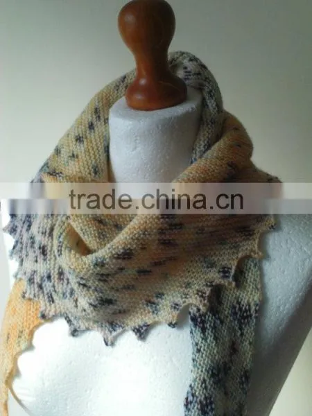 Unique Hand Knit Scarf - Knit Scarf - Hand Knit - Spring Scarf - Modern Scarf - Asymmetric Scarf photo-4