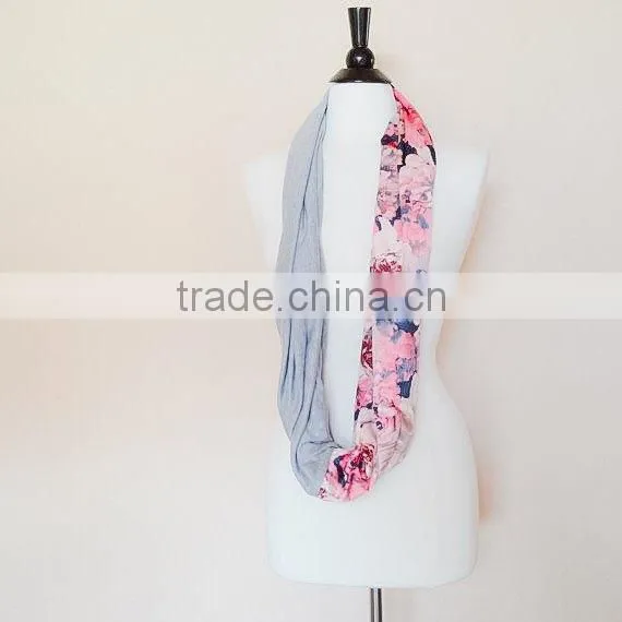 Floral Nursing Scarf - Nursing Cover Scarf - Christmas Gift for Mom - Pink Breastfeeding Cover - New Mom Gift - Baby Shower Gift photo-5