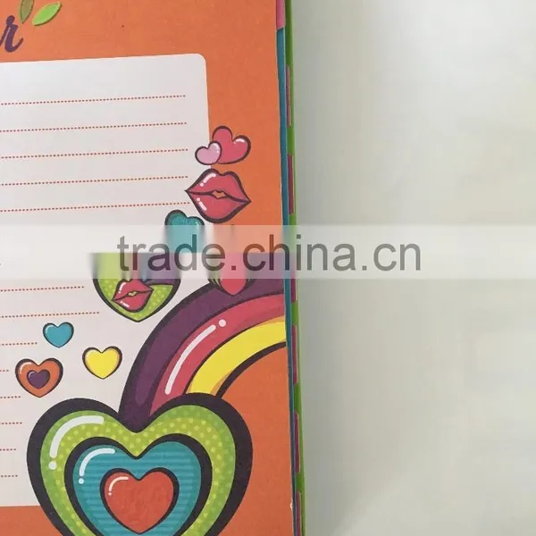 Case Bound Hardcover Planner With Card Index Page(PVC Film) Colors Printing Notebook photo-5