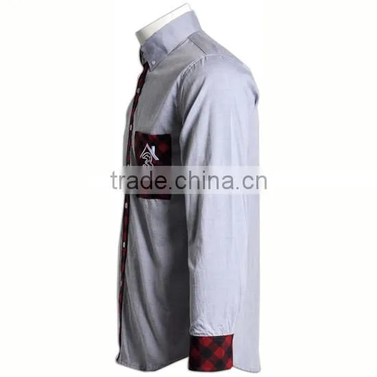 BSCI/SA8000 Executive Solid Latest Shirt Designs for Men Casual Shirt Men's Dress Shirt photo-4