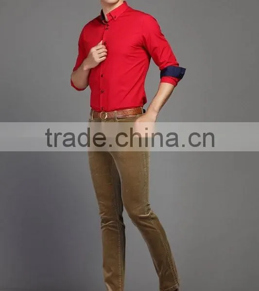 2015 Mens Fashion Dress Shirts,floral Printing Man Shirts,double Collar Stylish Dress Shirts photo-2