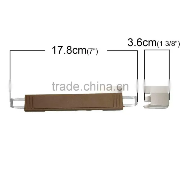 Brown Plastic Jewelry Carrying Handle Luggage Handle Grip Case Box Handle photo-2