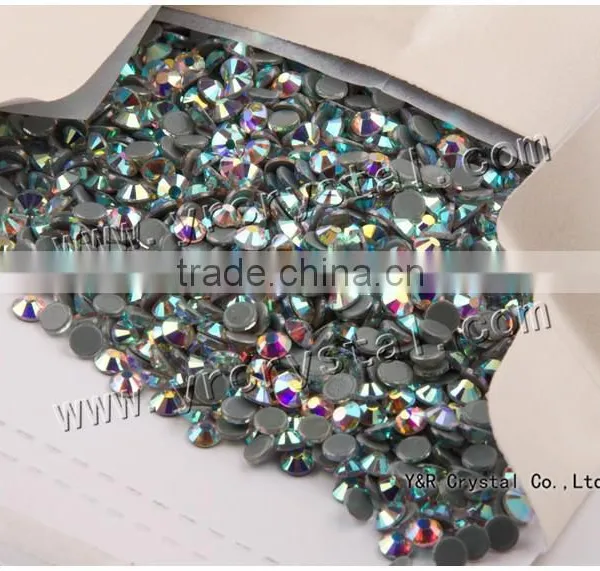 Czech Hot Fix Rhinestone #2058HF SS16 AB 1440pcs Crystal Flatback Hot Fix Rhinestones Garment Accessories photo-3