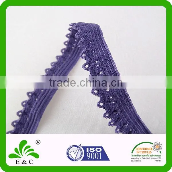Underwear Lingerie Picot Frill Piping Ruffle Scallop Facing Trimming Elastic Lace Trim photo-4