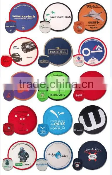 Promotional Foldable Fan With Pouch, Foldable Frisbee photo-2