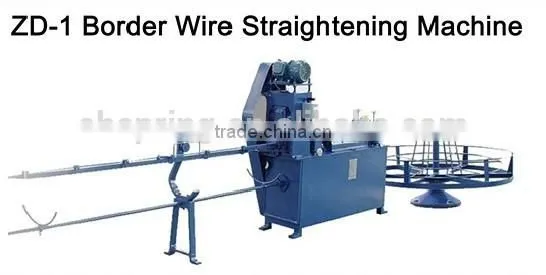 Border Wire Straightening Machine for Mattress Spring Making ZD-1