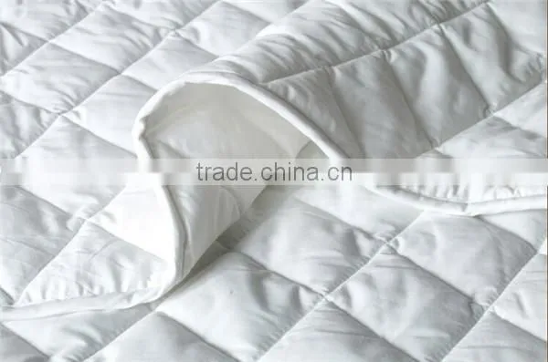 Factory Price 100% Cotton Mattress Pad Cover PU Waterproof Mattress Cover photo-2