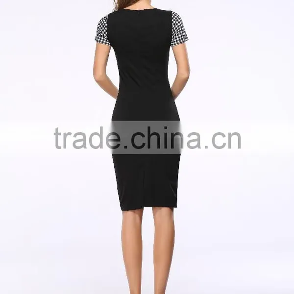 New Ladies Fashion Dress 2017 Design Print Dress SD25 photo-4