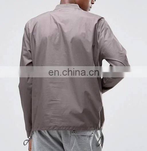 Oversized Woven Crew Sweatshirt With Half Zip photo-2