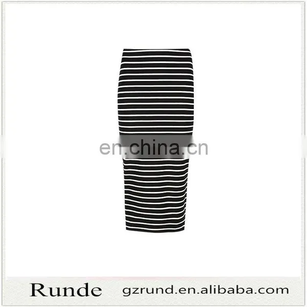 Summer Cotton Wrap Around Stripe Long Wrap Skirt