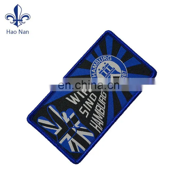 Custom Design Logo Woven Label With Cloth photo-2