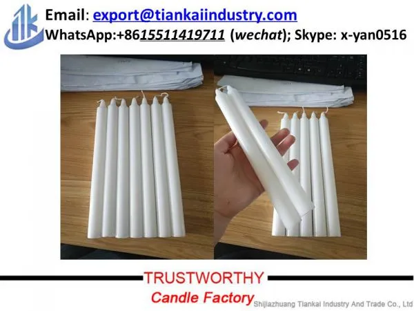 stick white candle