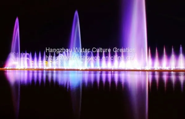 Fountain Show Musioc Dancing Fountian LED Show Fire Show in the River or Lake photo-2
