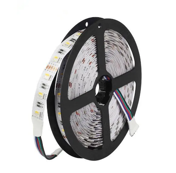 DC12V 4 in 1 LED Strip 5050 RGBW RGBWW 60LEDs/m 5M/lot 4 Color in 1 SMD 5050 LED Flexible Strip Light IP20 Waterproof