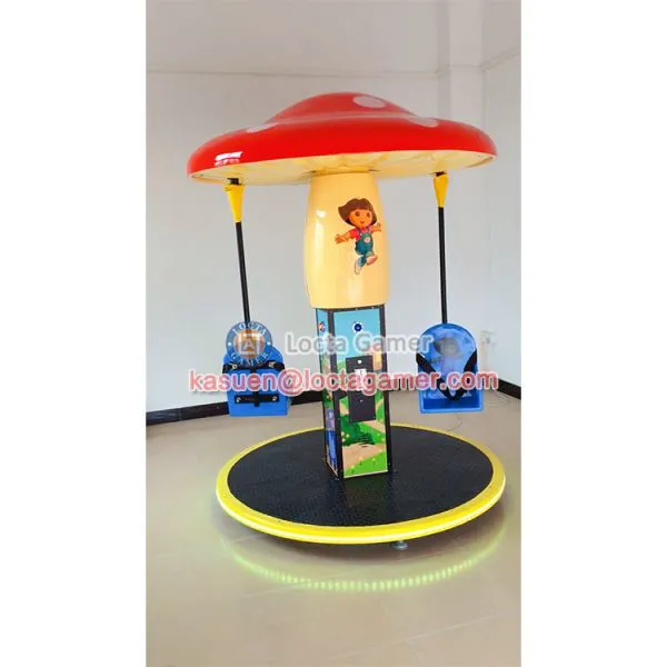 Zhongshan Amusement Swing Chair Mini Mushroom Flying Chair Kiddie Rides photo-2