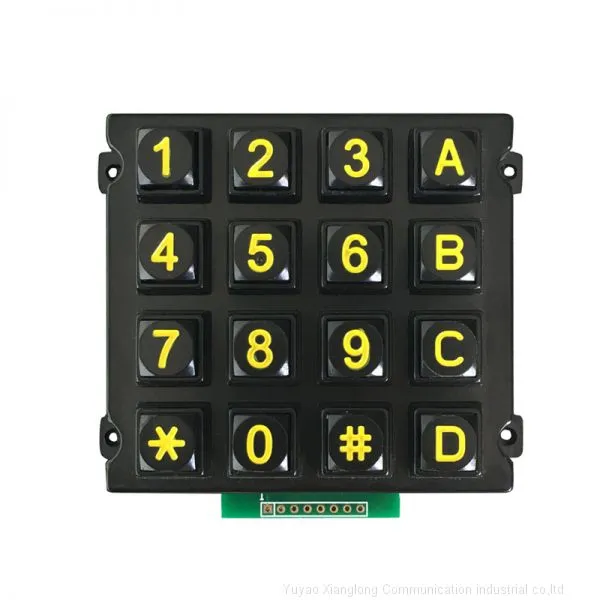 4x4 Highly Anti-destructive Power Plastic Telephone Outdoor Keypad photo-3