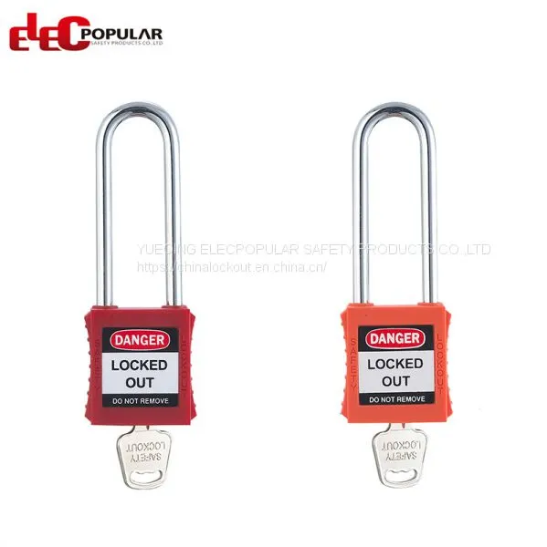 76mm Stainless Steel Shackle Safety Padlocks EP-8551~EP-8554 ABS Safety Padlock photo-2