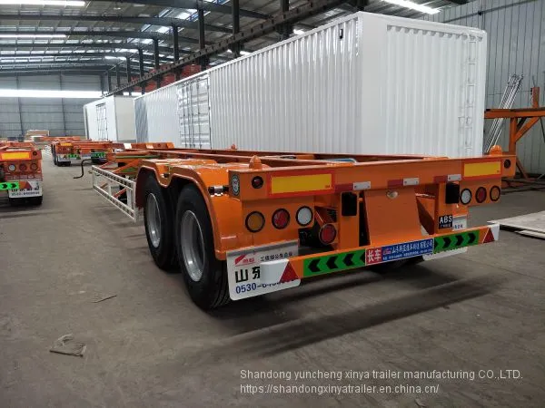 3 Axles 50 Tons 40FT Container Chassis Semi Trailer photo-5