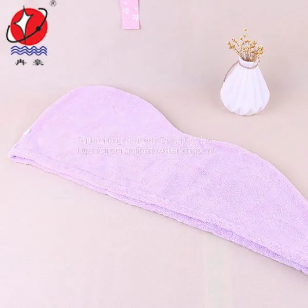 Microfiber Coral Fleece Hair Turban photo-2