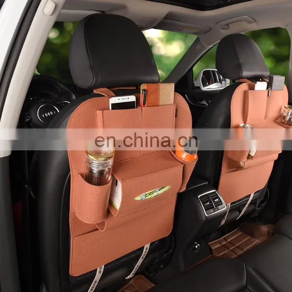 Multi Pockets Car Back Seat Organizer Felt Car Storage Bag for Car photo-4