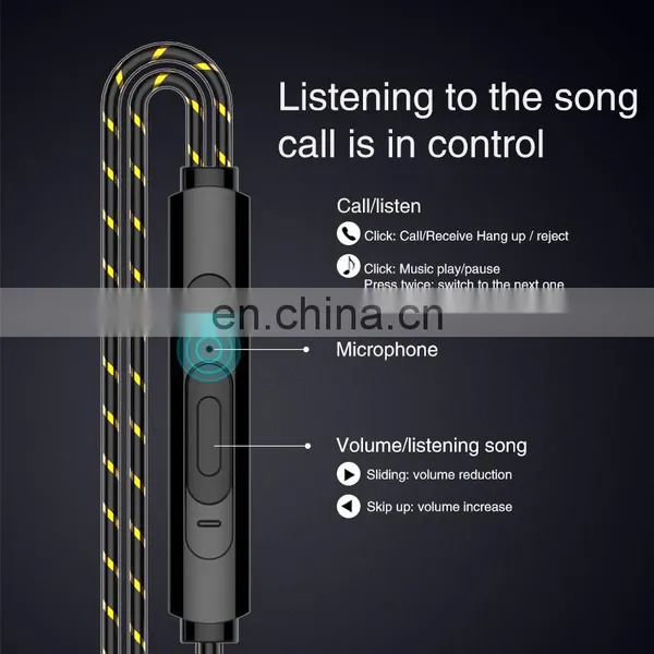 Golden Sky 2020 Hot Sell Free Sample Headphone Earphone Sport In Ear Earphone Gaming Headset Headphone Headset Wired Earphone photo-3