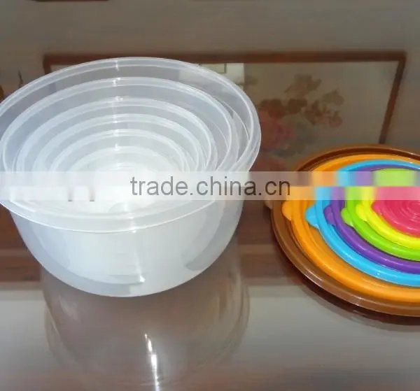 Hot Selling 7 Pcs Set Round Plastic Food Storage Container / Food Storage Box photo-3