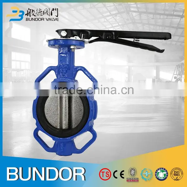 Soft Backed EPDM Seat Wafer Butterfly Valve Installation photo-5
