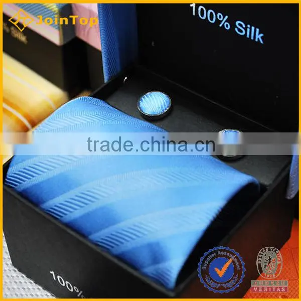 2016 Latest Promotional Silk Necktie Cufflink Tie Custom Gift Box Set photo-2