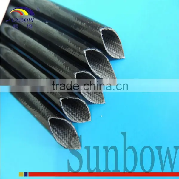 Insulating Varnished Electrical Insulation Fiber Glass Red 25MM Flexible Pipe photo-6