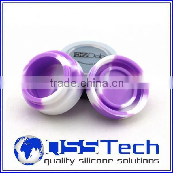 High Quality 7ml Customized Small Plastic Lid Sealed Glass Preserve Jar/ Oil Dab Wax Container/ Silicone Wax and Oil Container