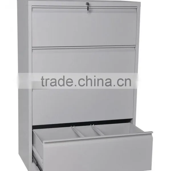 Knock Down Factory 4 Drawer Lateal Filing Cabinet Steel Stationary Cabinet photo-3