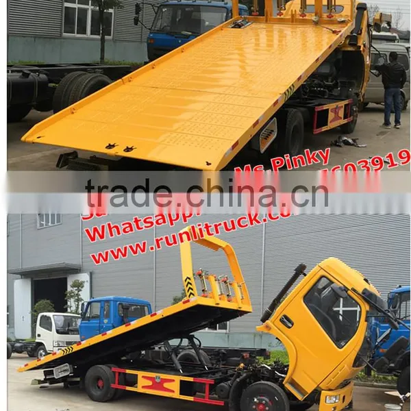 Cheaper Price DFAC Wrecker Tow Trucks 4Tons Towing Truck Crane Platform Hot Sales photo-6