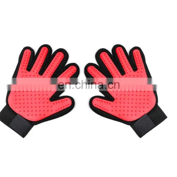 Silicone Pet Hair Removal Brush Cat Hair Remover Deshedding Dog Pet Grooming Gloves photo-3