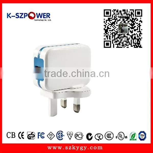 2016 G-series 10W K- 052000 5v 2a Universal Travel USB Charger Adapter Power Supply With UK Plug With CE UL GS