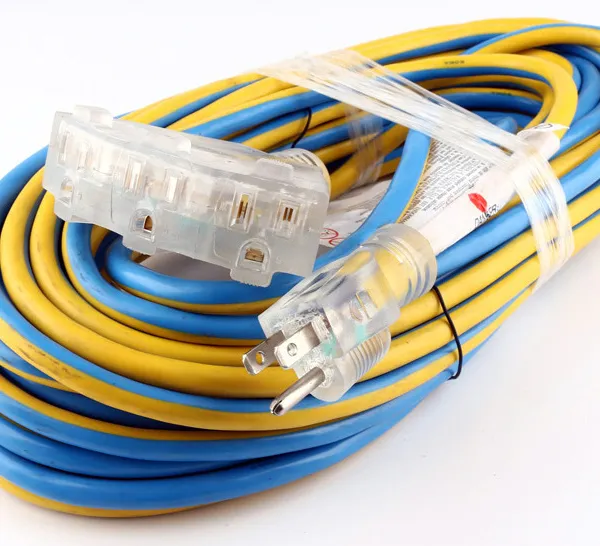 50ft-100FT 12/3 SJOOW All-Rubber 3-Outlet Outdoor Extension Cord photo-4