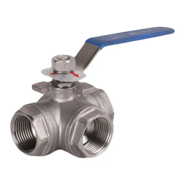 Stainless Steel 304 316 Three-way BSP NPT Female Threaded Ball Valve T Type/ L Type photo-4