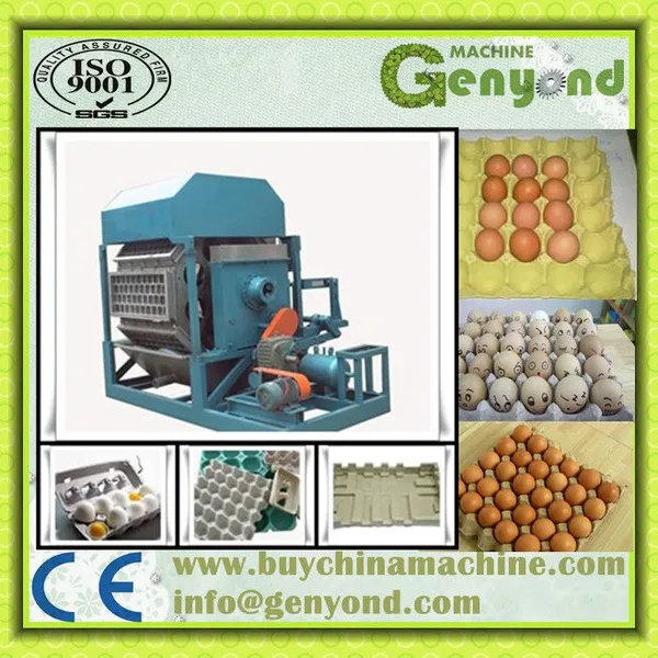 Semi Automatic Egg Tray Making Production Line / Paper Pulp Fruit Tray Machine photo-2