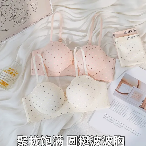 Women's Fashion Dot Print Bra.
