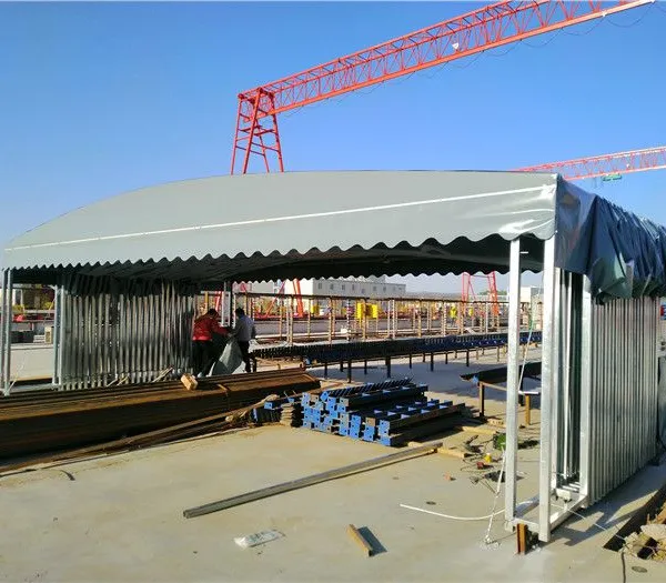 Warehouse Canopy With Surrounding Cloth, Foldable Electric Retractable Awning Manufactured by Factory. photo-4