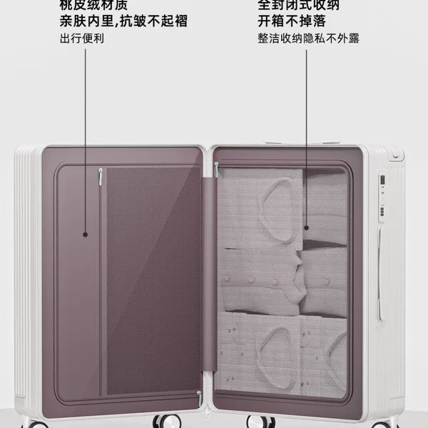 Carbon Fiber and PP Suitcase Travel Luggae Box 20'', 20'', 24'', 26'' Sizes and 2026 New Design photo-5