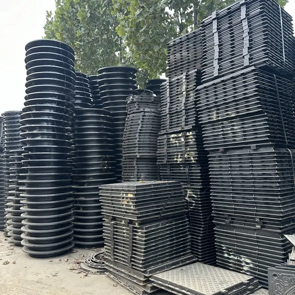 Customizable Heavy Ductile Iron Grating EN124 Manhole Cover Jingdong Model 600 for Road Sewer Black Durable Half Weight photo-6