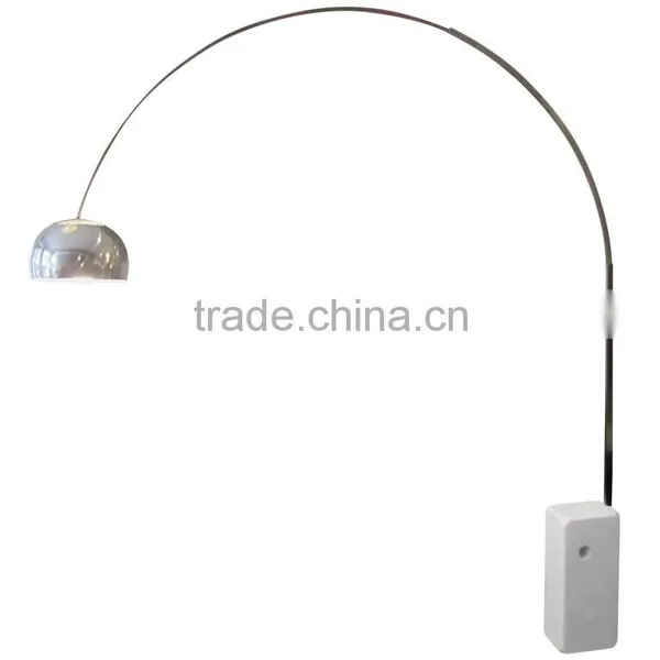 Achille Castiglioni Large Floor Lamp,Rectangular Marble Base photo-2